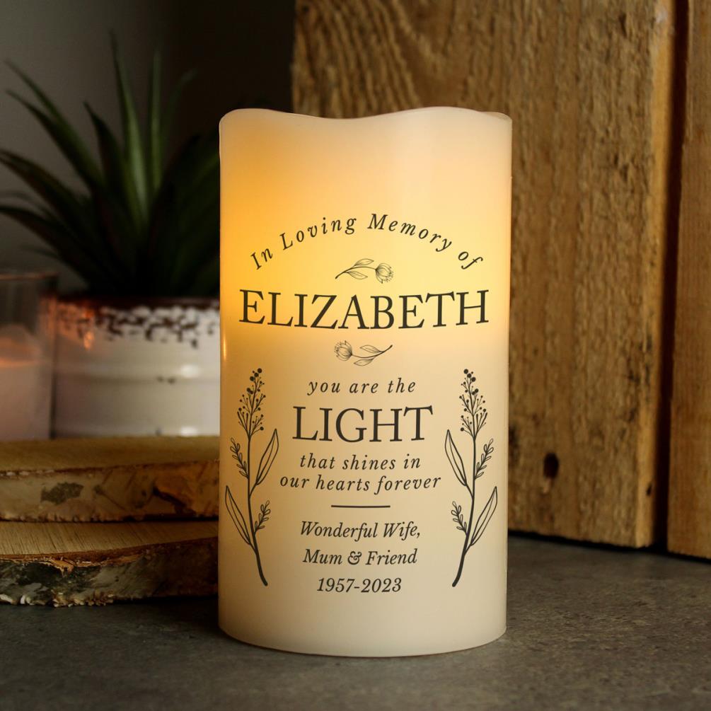 Personalised In Loving Memory LED Candle Extra Image 2